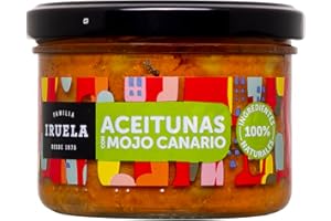 Iruela - Grüne Oliven in Kanarischer Mojo Sauce 200g – Spanische Feinkost | Tapas