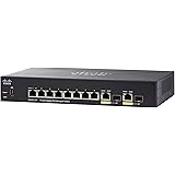 Cisco SG350-10P Gigabit-PoE-Managed Switch mit 10 Ports (SG350-10P-K9-EU)