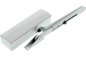 Burg-Wächter Türschließer für Innentüren, Hydraulisch, Variabel einstellbar, Breite bis 110 cm, Gewicht bis 130 kg, TS 1500 W, Silber