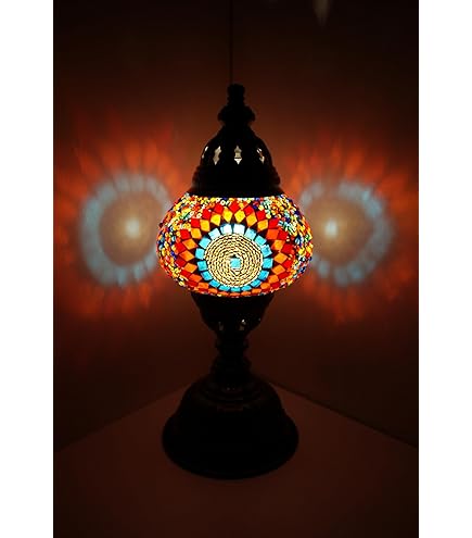 Oosterse mozaïek tafellamp modern (Turkse lamp) ø 16 cm