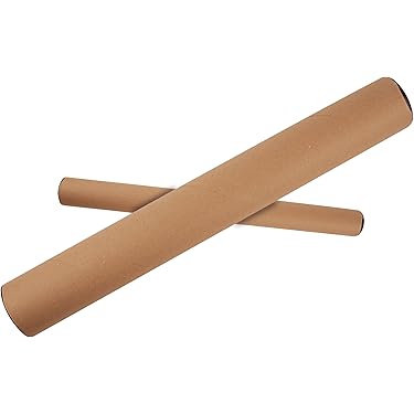 Select Quality: Kartonnen kokers - dia 70 mm x lengte 710/730 mm. bruin