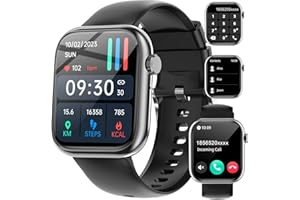 fitonyo Smartwatch dla mężczyzn i kobiet, z funkcją telefonu, 1,83", ekran dotykowy Smart Watch, 110+ trybów sportowych, monitor snu, pulsometr, IP68, zegarek sportowy, zegarek damski, smartwatch z