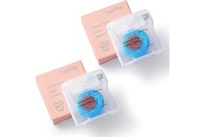 DANTICY Coconut-Oil Infused Woven Dental Floss,Deep Clean Natural Vegetable Waxed Floss,Extra Wide Cleaning and Slides Smoothly & Easily,PFAS Free | Orange Flavored(33 Yds x 2 Unit)