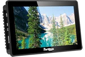 PortKeys BM5III Monitor de Campo, 5.5 Pulgadas Ultra Brillante 2200nit 3G SDI / 4K Pantalla táctil HDMI Cámara DSLR Monitor de Campo con 3D LUT, Wavaform, For BMD BMPCC URSA Mini BMPC 4K/6K