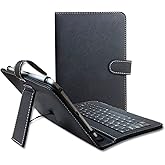 Étui de Protection Blanc avec Clavier Bluetooth Azerty Français pour