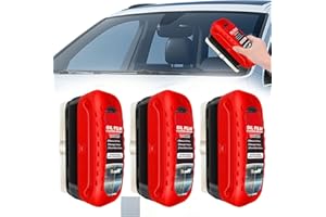 CUTIOLLY Pulizia Vetri Auto,3pcs Automotive Oil Film Cleaning Brush,Liquido Lavavetri Auto,Detergente Vetri Auto,Detergente per Parabrezza e Rimozione Pellicola D'olio