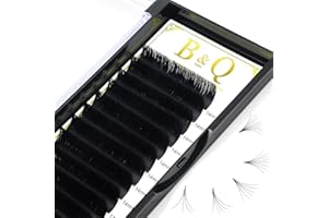 B&QAUGEN Extension Cils Easy Fan Lashes D-0.03-8mm Extension Cils Volume Russe 8-15 mm Cils Bouquet C CC D DD Cils Extension de Cils Professionnel (D-0.03, 8mm)