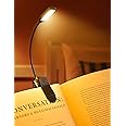 SNOILITE Book Light Clip On Book Reading Light with 9 Eye-Caring Lighting Modes, 80 Hours Runtime, 39g Lightweight Reading Lights for Books in Bed