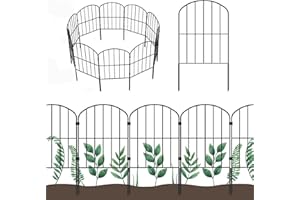 HEYOUTH 10 Pcs Clôture Décorative de Jardin, 330 * 61CM Barrière Extérieure, pour Motif Paysage et Barrière