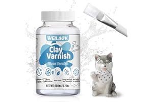 WEILAOK 200ml Clay Glaze for Air Drying Clay, Air Dry Clay Glaze, Clear Varnish for Craft, Acrylic Varnish for Sealing, Waterproofing, Gloss Glazing
