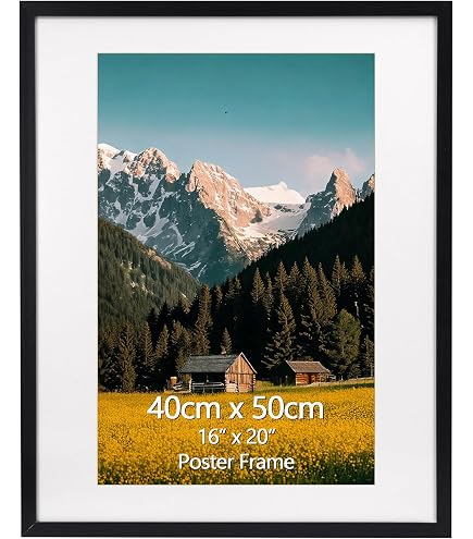 Quadratischer Bilderrahmen 40x40 Cm Mit Klarglas – Moderner Posterrahmen Für Collagen & Fotos