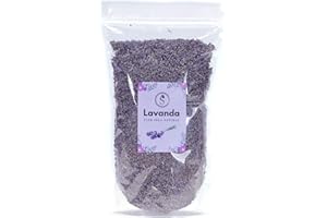 EL SAQUITO DE LA SALUD Flores de Lavanda Secas 1Kg 100% Naturales Aromáticas para decoración, ambientadores y elaboraciones DIY (1000g)