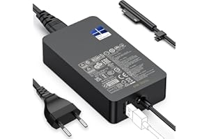 CINDREY Surface Ladekabel 65W Microsoft Surface Ladegerät Netzteil für Surface Pro 11/10/9/8/7+/7/6/5/4/3/X, Windows Surface Laptop 7/6/5/4/3/2 Studio i5, Surface Go 4/3/2 Tablet,Surface Book 3/2/1, LED, 10FT
