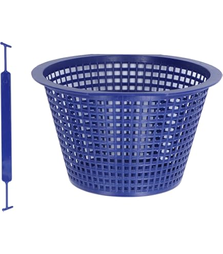 Cestino per skimmer per piscina, rotondo, diametro 19 cm, cestino di ricambio per skimmer standard, prefiltro per piscina, insetti e sporco per piscine sotterranee e fuori terra