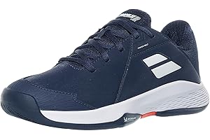 Babolat Boy's, Tennis Shoes Propulse JR AC B, Size 34 Colour Drive Blue, Thick EVA Cushioning, Michelin Sole for Optimal Grip, Designed for Young competitors
