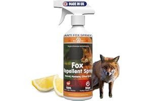KinderPet® Eco Fox Repellent Big Value 1L Stop Foxes In Garden Anti Fox Fouling Spray Fox Deterrent Stop Fouling Digging Scratching Natural Humane Citrus Spray