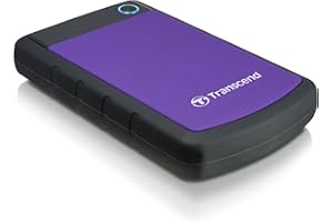 Transcend Disque dur portable robuste 4TB - Résistant aux chocs USB 3.1 Gen 1 StoreJet Violet - TS4TSJ25H3P