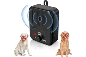 TA.TIAOM Dispositivo antiladridos, Dispositivo automático de Control de ladridos de Perros en Tres Modos, Dispositivo de disuasión de ladridos de Perros en Caja de ladridos ultrasónicos Recargables