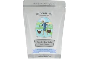 Celtic Sea Salt 750g (Pack of 2) - Celtic Coastal | Premium Celtic Salt with 82 Minerals - Hand Harvested Light Grey Celtic Salt | Great for Cooking, Baking, Pickling, Finishing | 1.5kg