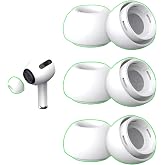 HARVORTEZ, Apple AirPods Pro 1. ve 2. Nesil ile Uyumlu 3 Farklı Boyutta Silikon Yedek Kulaklık U&ccedil;ları, AirPods Pro Ear Tips -