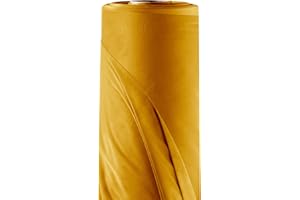 Filumi Velvet Fabric 118Inch (300cm) Wide Mustard 1m Length by The metre for Sewing for Dressmaking Material for Curtains Blinds Garments Cushions Upholstery Furniture Covers