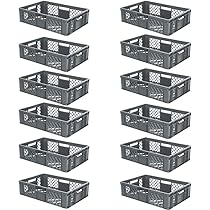BRB Sichtboxen LB3 12x - Gelbe Kunststoffboxen Für Werkstatt Und Lager