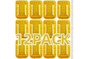 esmusssein 12 pack Battery Holder Mounts, Battery Mount Hanger,Battery Storage Rack,Batterys Dock Holder Compatible with De-walt 18V DCB184 DCB182 DCB181,54V XR(36 screws, fit for DCB205)