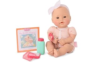 Baby Sweetheart by Battat – Bath Time 12-Inch Doll for Newborn with Soft Body & Easy – to – Read Story Book and Accessories