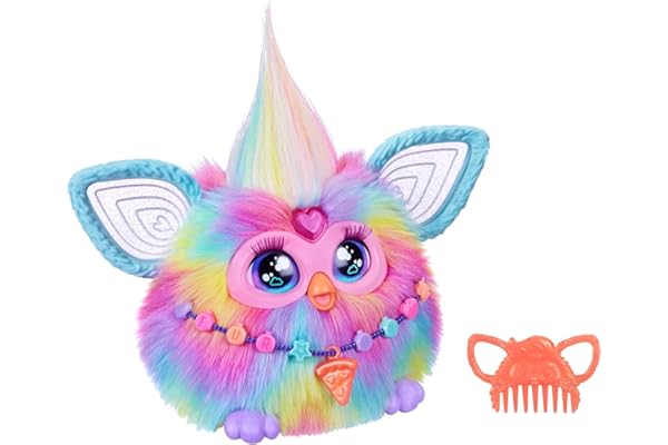 Hasbro Furby Tie Dye - Peluche electrónico para niños y niñas a Partir de 6 años, Peluche con Sonidos, Luces y 5 Modos de Voz, Juguete para Fiestas coleccionables, Multicolor