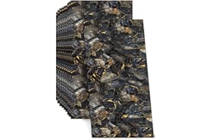 BTSAE Rivestimento da parete autoadesivo, 10 adesivi per piastrelle, 60 x 30 cm, in PVC, pannelli da parete, impermeabili e resistenti all'olio, per cucina, bagno (motivo marmo)