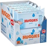 Huggies Pure Baby Wipes, 99% Pure Water, 12 Packs of 56, Total 672 Wipes