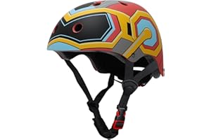 YOOXARMOR Casco de Bicicleta para Niños de 3-5-8 afios Peso Ligero Transpirable,Casco Ajustable para Ciclismo Patineta Scooter BMX Monopatin mit Certificacién CE,50-54CM
