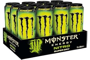 Monster Energy Nitro Super Dry a 0,5 l inkl. envägs pant monster energi (12 x 0,5 l)