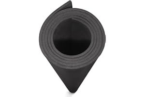 ‎MEARCOOH MEARCOOH Schwarz 4mm EVA schaumstoffplatte, 150cm*90cm Cosplay großes EVA Moosgummi, 1PCS EVA Foam Dichte 86kg/m3 für Cosplay Kostüm, Basteln, DIY Projekte (Schwarz 4mm)