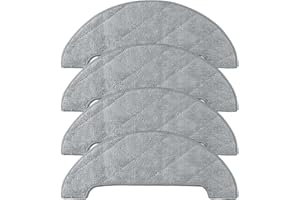 EMIIF 4 panni di ricambio compatibili con Honiture Q6 Pro, Laresar L6 Pro, per robot aspirapolvere Neabot NoMo N2 in microfibra