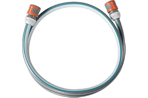 Équipement de branchement Classic 13 mm (1/2 Pouce), 1,5 m de Gardena : adaptateur de tuyau pour le raccordement du dévidoir (18011-20)