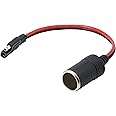 CERRXIAN 14AWG SAE to Cigarette Lighter Socket 12V-24V Extension Cable Extension Charging Cable, Car Cigarette Lighter Female Socket to SAE Quick Disconnect Adapter