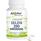 APOrtha® Selen Kapseln 120 Stück I Selen 200 µg aus L-Selenomethionin I Organisch gebundenes Selen hochdosiert und leicht zu 