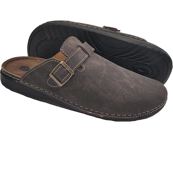 Comodi E Caldi, Taglie 6.5-15 Ciabatte Mocassini Uomo Pelle - Foto 10