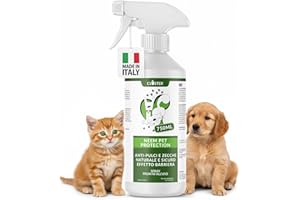 CLOSTER Neem Pet Protection 750 ML Antiparassitario Cani e Gatti - Olio di Neem Spray Pronto all’Uso - Repellente Zanzare Insetti Antipulci Contro Zecche Pulci Mosche Acari Pidocchi