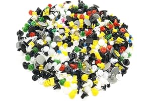 HNJKJEU Rivetti in Plastica per Auto 1100Pcs Clip di Fissaggio Clip da Portiera Morsetti Paraurti, Plastica Vite per Interni Auto Pannello Paraurti Porta, Universal Auto Clip Nylon Rivetto (1000 pezzi)