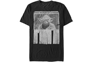 Fifth Sun Star Wars Palabras de Sabiduría ر Аоооر-Leоر ر Аоر ооر اоر ор اор اо ا Camiseta, Opaco Unisex Adulto