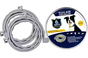 ROAMROVER 2er-Pack Collar für Hunde, Collar Hund für Hunde zur Vorbeugung von Infektionen, Sicheres, Verstellbares Halsband Hund, Enthält Natürliche ätherische Öle, 16 Monate Schutz（2）