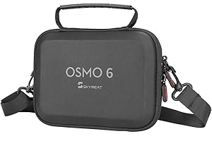 Uvafly OM 6 Borsa, custodia portatile in pelle PU con tracolla, borsa da viaggio per DJI OSMO Mobile 6 Gimbal Stabilizer Accessori, Nero , Borsa a tracolla