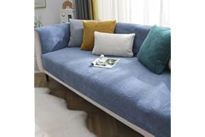 YSZBD sofabezug ecksofa wasserdicht l-Form 1/2/3/4sitzer，sofaschoner，sofaschutzdecken rutschfest,lightblue-Pillowcase(45x45cm)