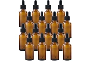 JeiYangYaa 30ml*16pc Dropper Bottle,Amber Glass Bottle,Essential Oil Bottle,Pipette Dropper Bottle For Chemistry Lab,Essential,Oils,Perfumes