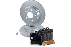 ENVA MADE FOR QUALITY Discos de Freno Macizos Ã˜290 MM + Pastillas de Freno Eje Trasero BENZ CLASE C W203 S203 CL203; CLC CL203; CLK C209 A208 A209; CLASE E W210; SLK R171;