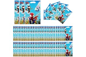 NDZYDXW 50 Pezzi Sacchettini Compleanno Bambini Spiider-Mann, Sacchetti Regalo, Sacchetto per Caramella e Biscotto, Bambini Feste di Compleanno,Borsa di Regalo per Natale,Festa, Matrimoni (25 x 16 cm)
