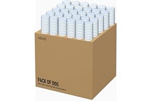 1000 Packs Sterile Thick Plastic Petri Dishes with Lid, Vabiooth 60mm Dia x 15mm Deep Clear 3 Vents Petri Dish for Lab Science Experiment