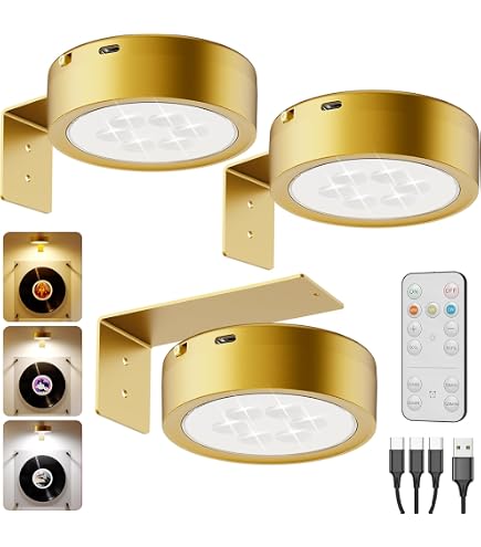 HItianya - Luces Magnéticas Para Cuadros | 3 Temperaturas De Color | Control Remoto | Sin Instalación Complicada